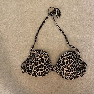 Cheetah print bikini top
